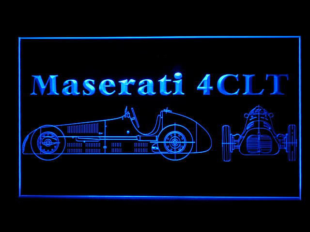 Maserati 4 CLT LED Light Sign